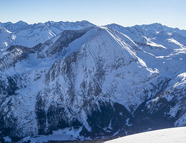 Blick auf das Weißeck in den Tauern