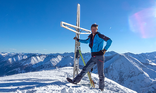 Am Gipfel des Mosermandl